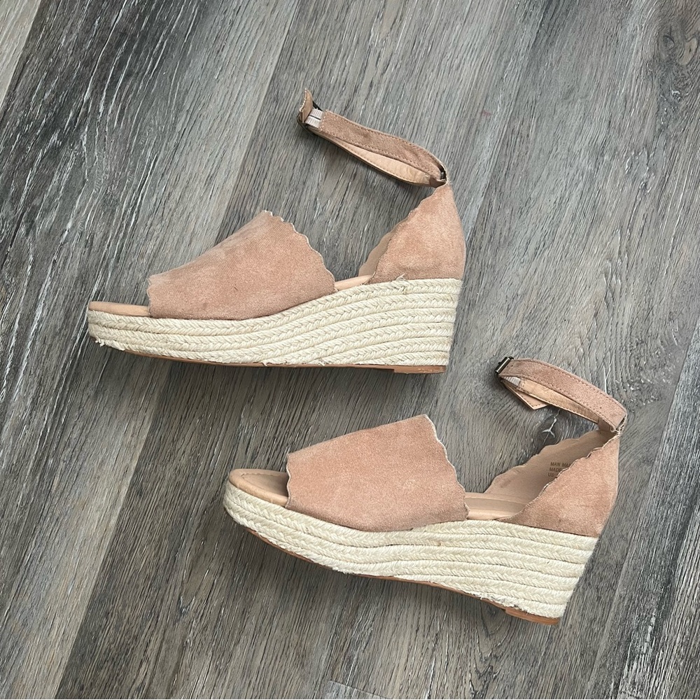 Vici Tan Espadrille Wedge Sandals